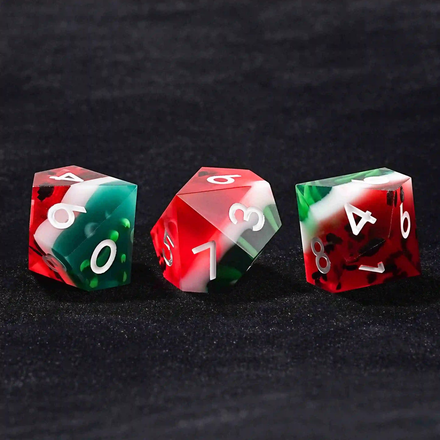 3D10 Resin Dice: The Juicy Watermelon Edition | Bear Dice