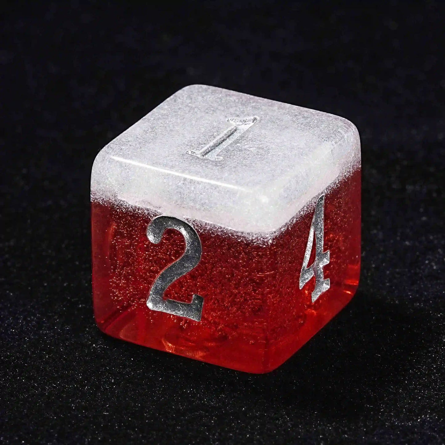 Tavern Brew Red Liquid Core Resin DND 6 Sided Dice | Bear Dice