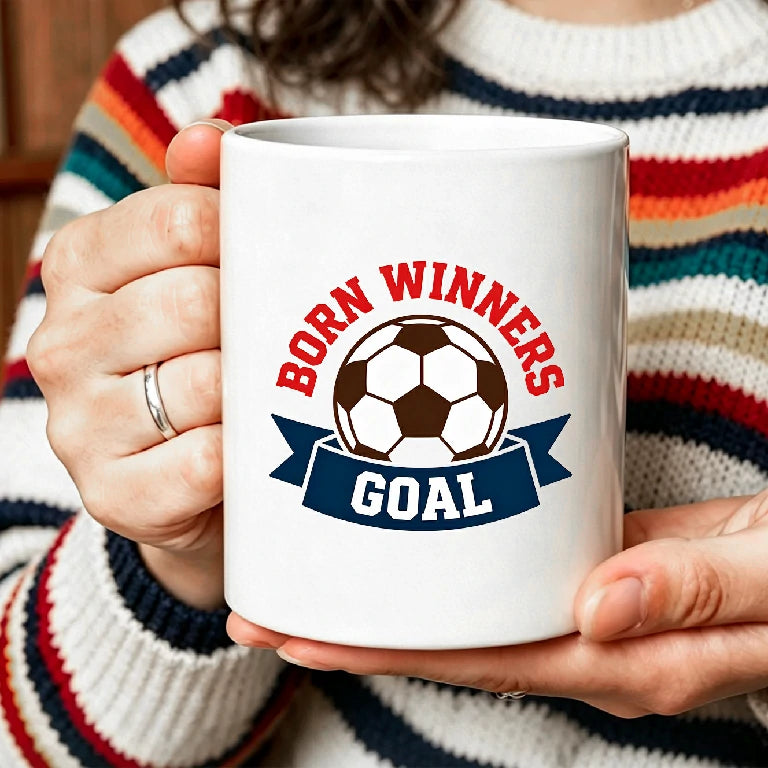 World Cup Football Print Ceramic Personalized Mug