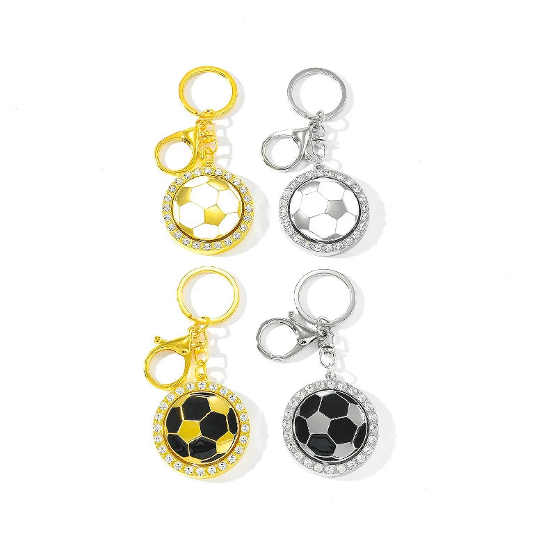 Rotatable World Cup 45mm Football Keychain Pendant