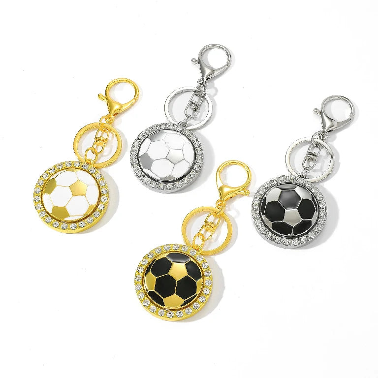 Rotatable World Cup 45mm Football Keychain Pendant