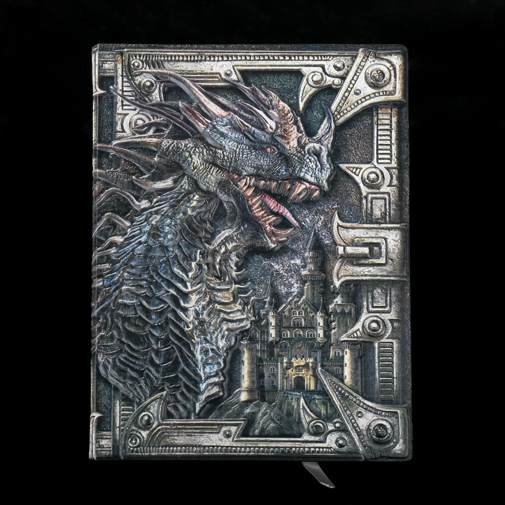 Dungeon Master Grimoire - 3D Embossed Dragon Faux Leather D&D Journal