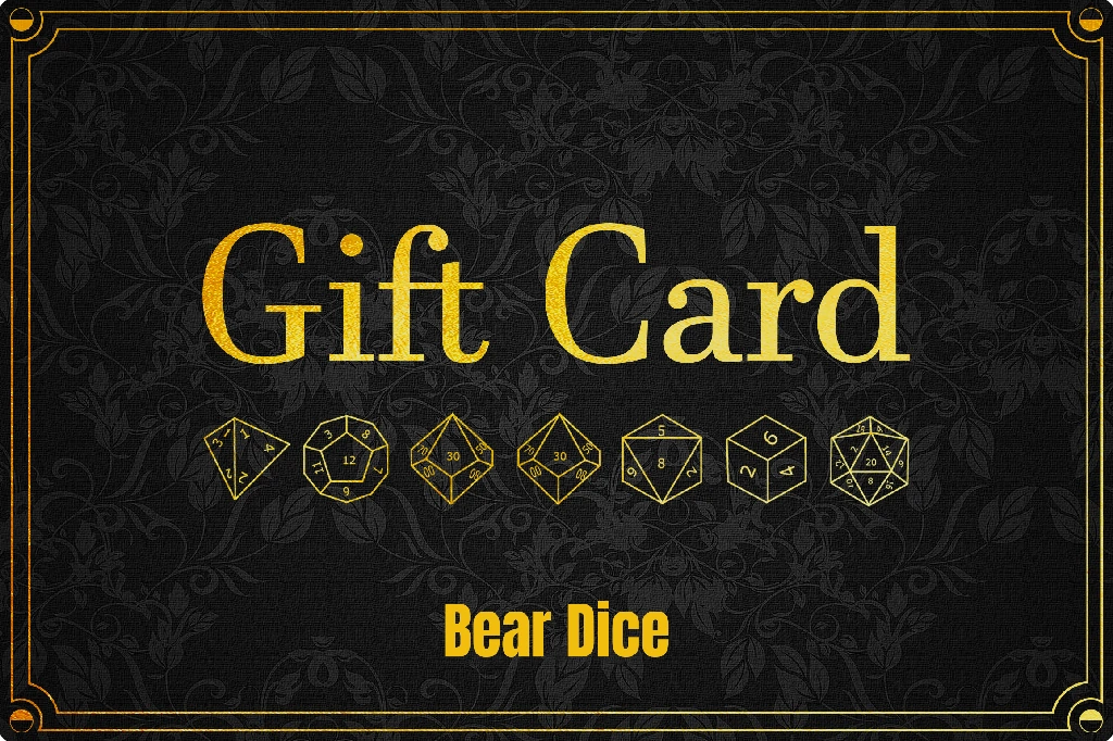 Bear Dice Gift Card