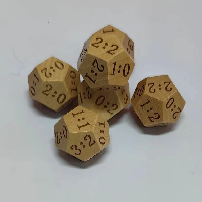 2026 World Cup Wooden D12 Score Dice — Football Match Outcome & Score Dice