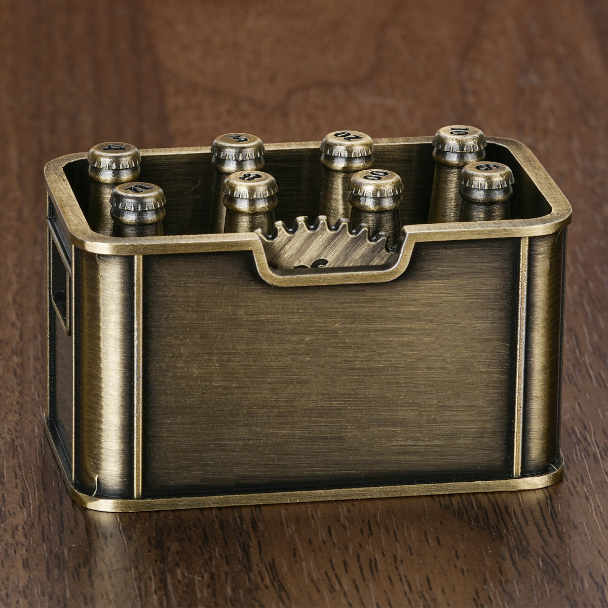 Kickstarter Dice - Unique Electroplated Metal Beer Bottle Dice Set
