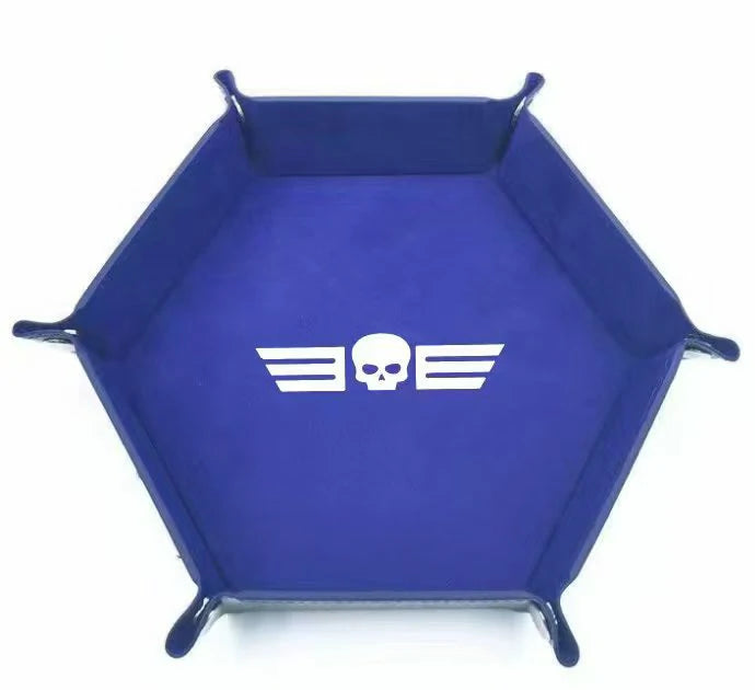 Warhammer 40K Death Guard Blue Leather Dice Tray