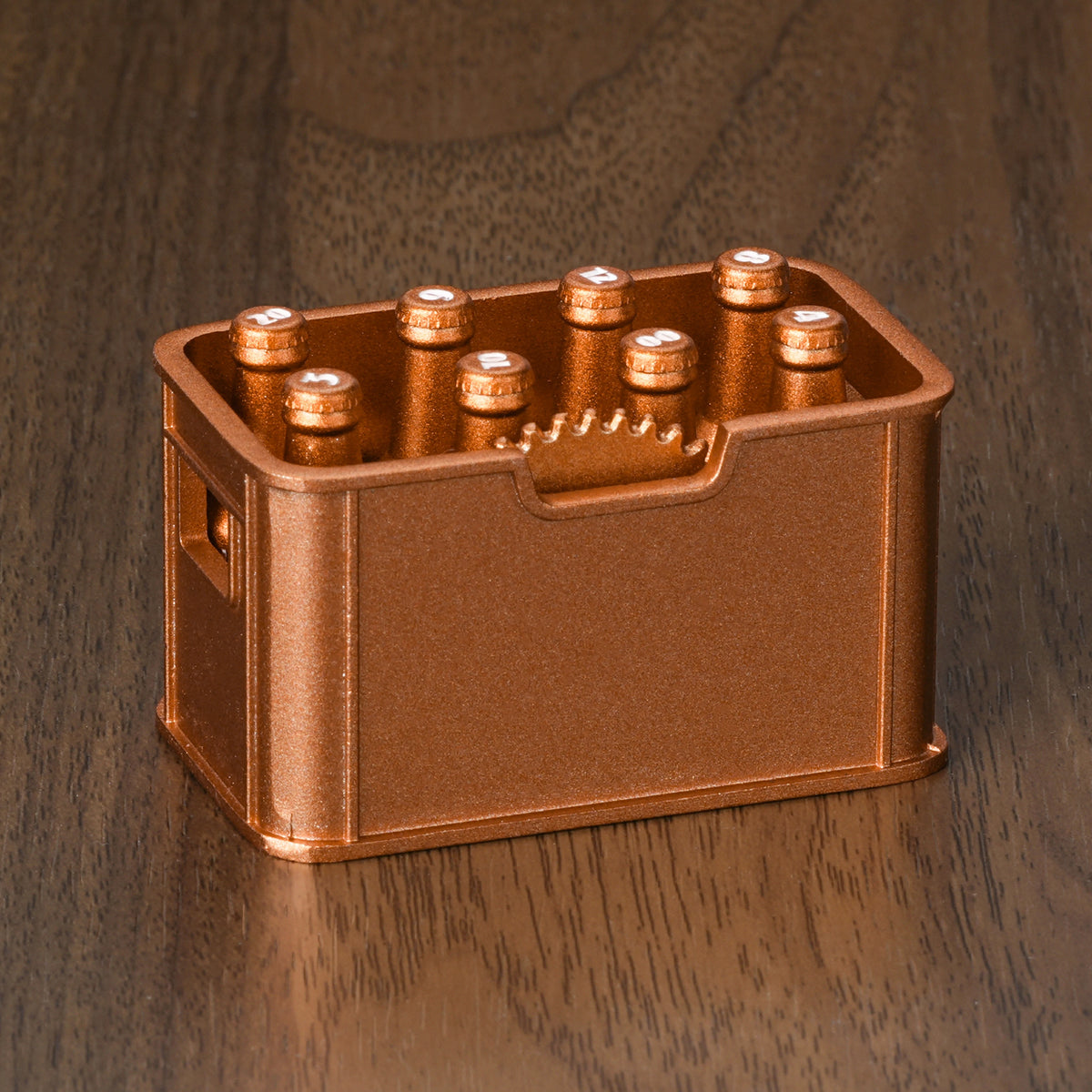 Kickstarter Dice - Unique Spray-Painted Metal Beer Bottle Dice Set