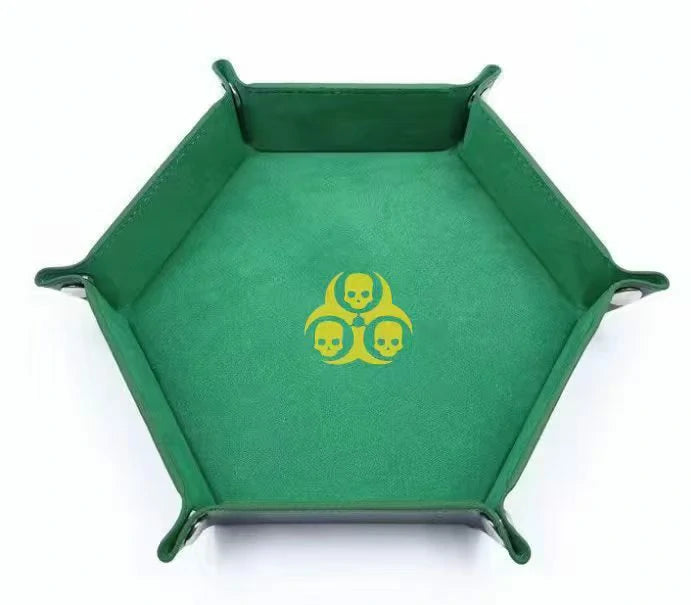 Warhammer 40K Nurgle Plague Green Leather Dice Tray