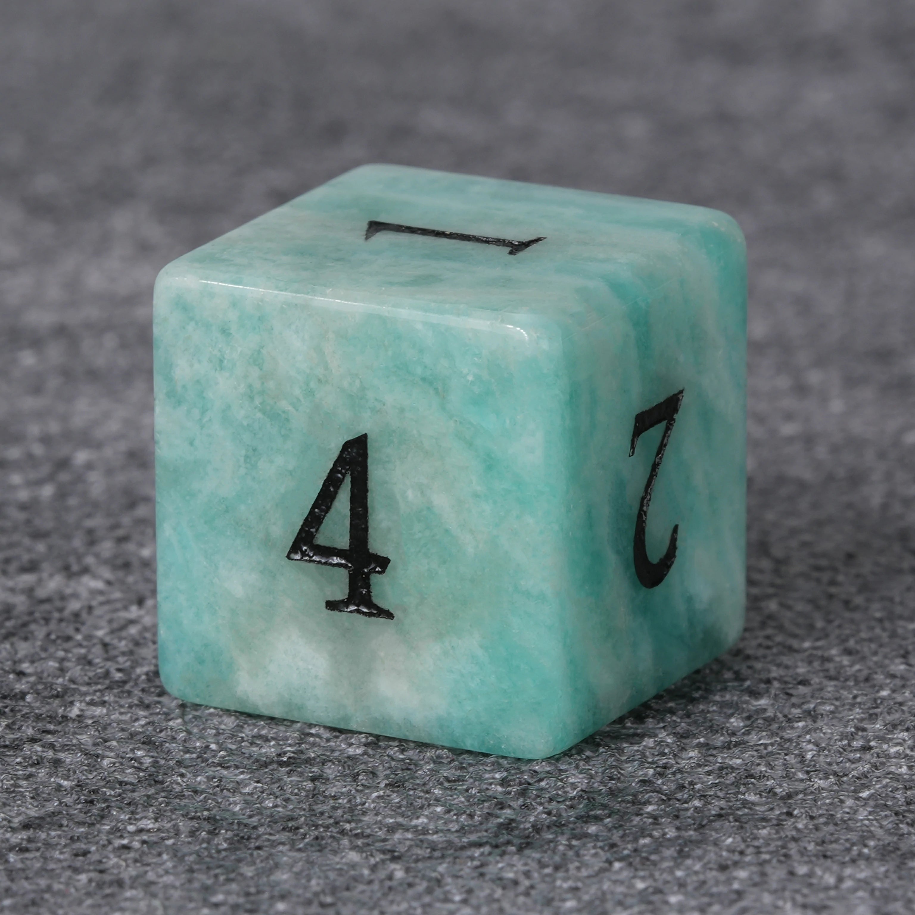 Lapis-Style Multi-Faceted Gemstone Dice Set