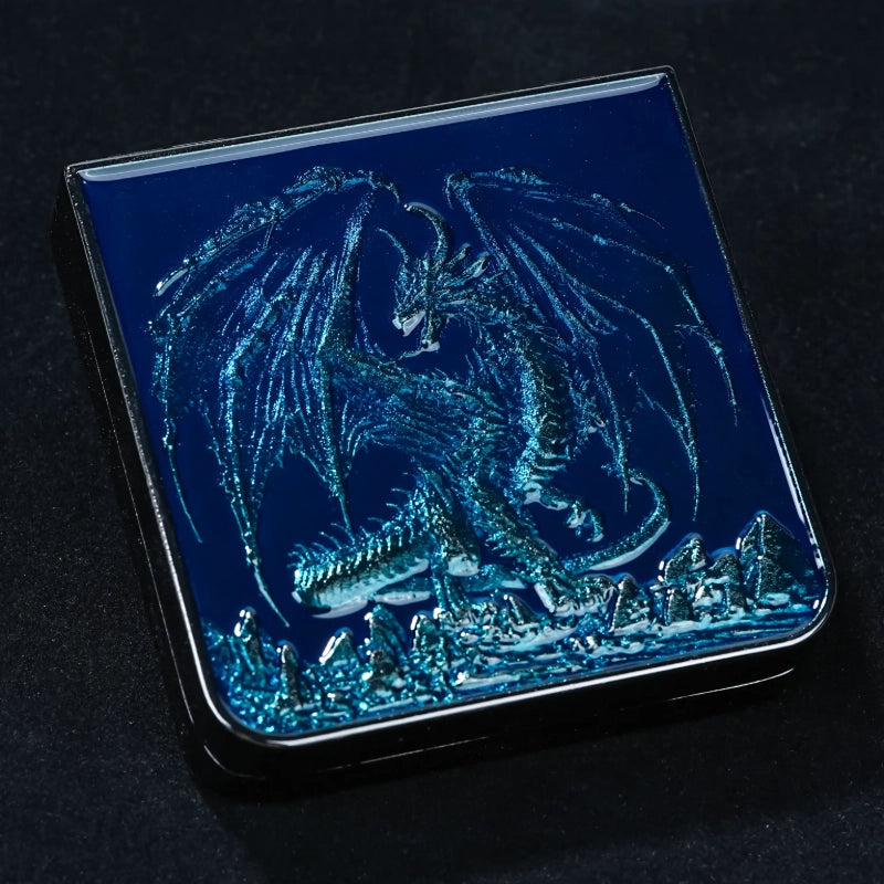 Unique Metal Foldable Dice Box with Magnets 7 in 1 Roulette DND Dice Spinner