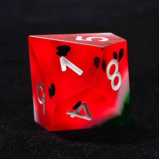 D10 Resin Dice: The Juicy Watermelon Edition | Bear Dice