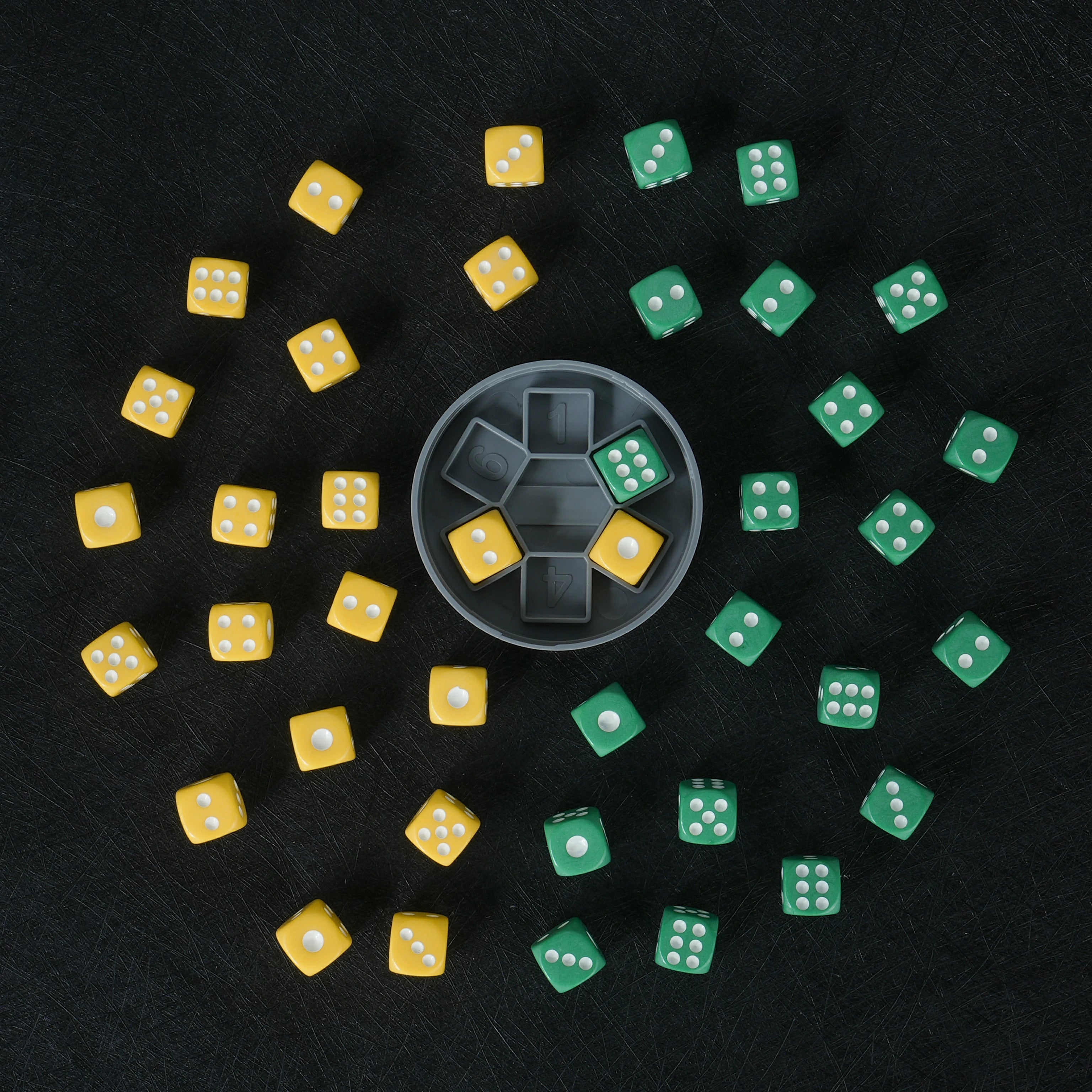 "Trash Can" Dice Game Acrylic D6 Dice – Fun Party Game Set