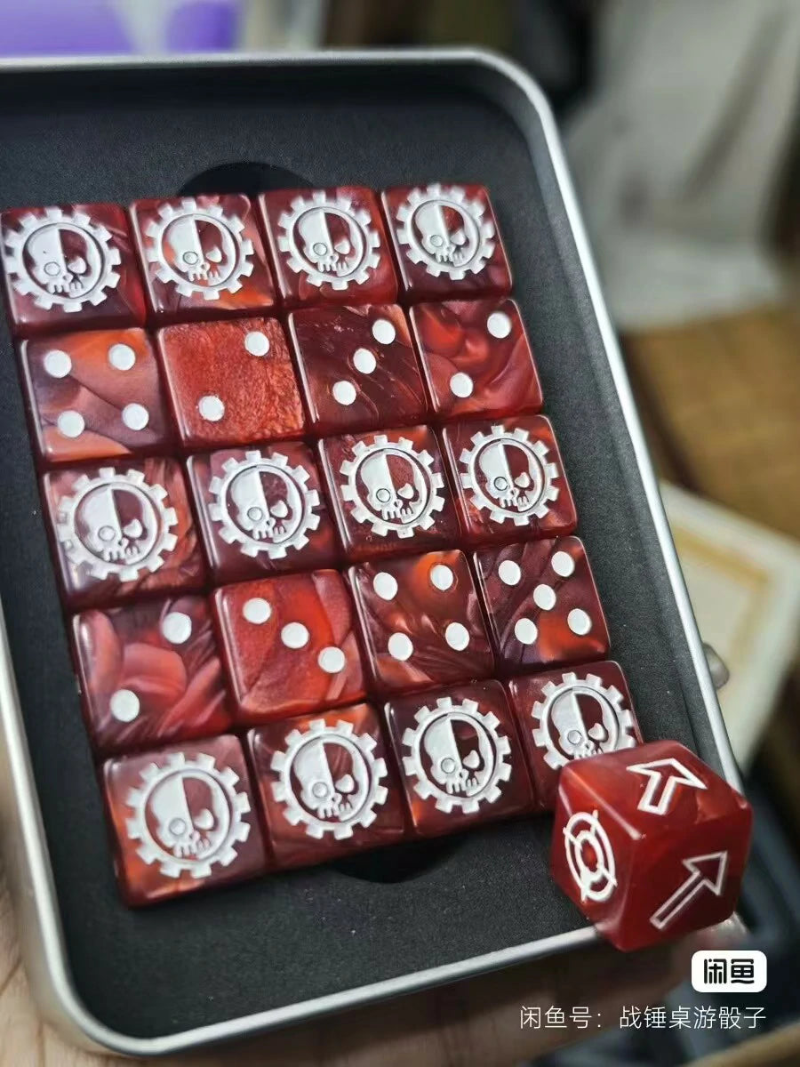Warhammer 40K Adeptus Mechanicus D6 Dice | Official Licensed RPG Dice Set