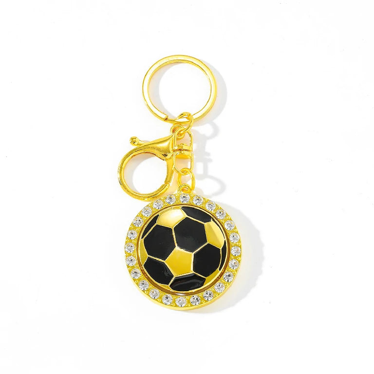 Rotatable World Cup 45mm Football Keychain Pendant