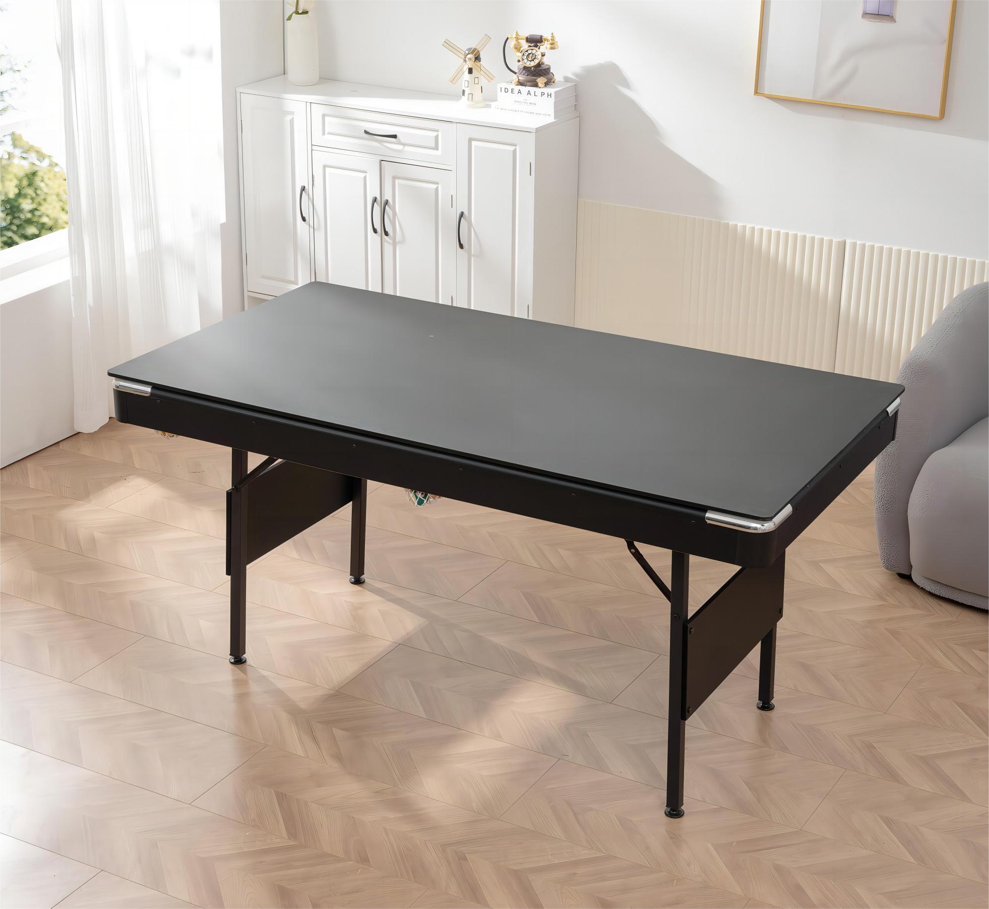 3-in-1 Multifunctional Foldable Game Table – Folded Compact Storage Side View | Bear Dice