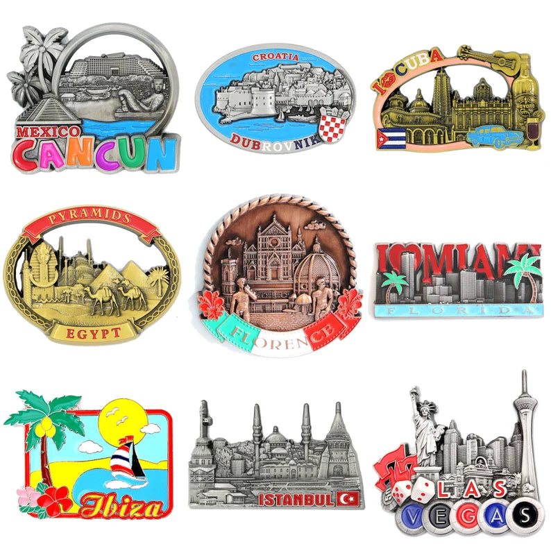 Custom Fridge Magnets — Personalized Metal Magnets for Souvenirs, Gifts & Branding