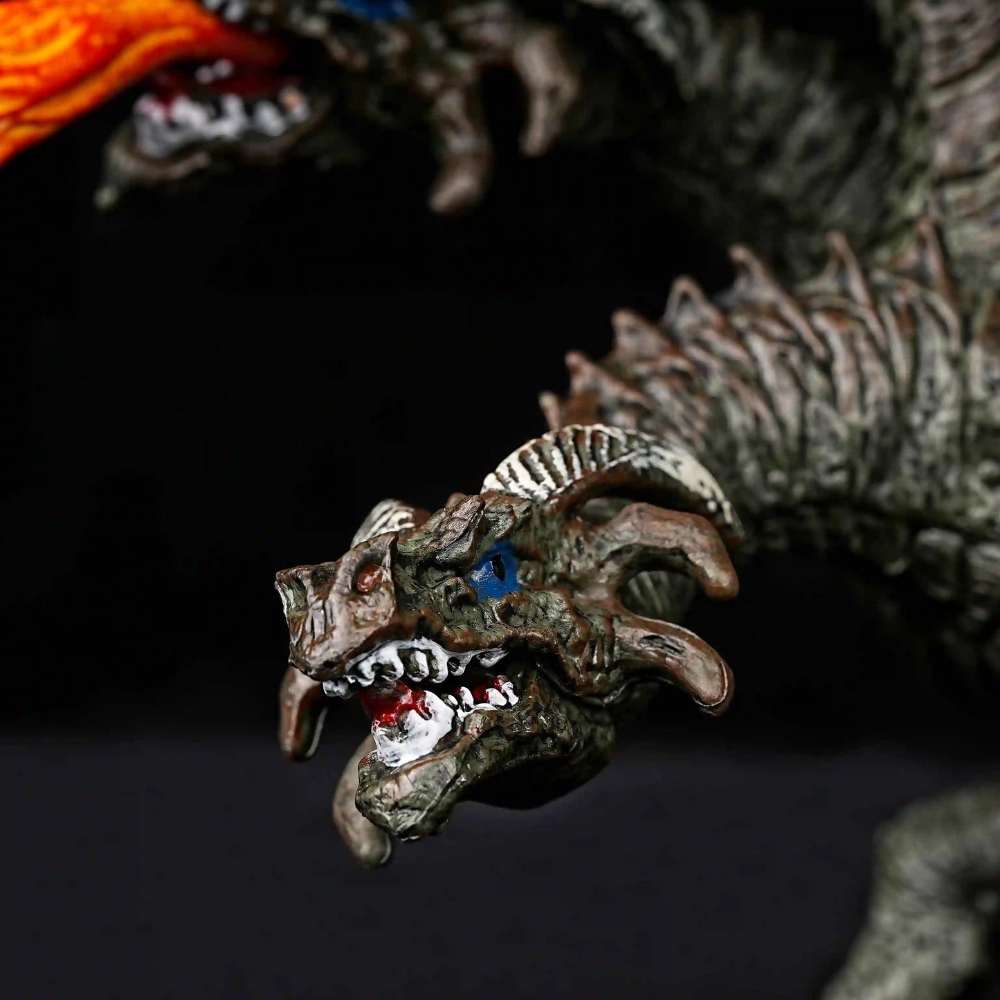 DND Realistic Dinosaur Model - Three-Headed Dragon - For Tabletop Games | Bear Dice