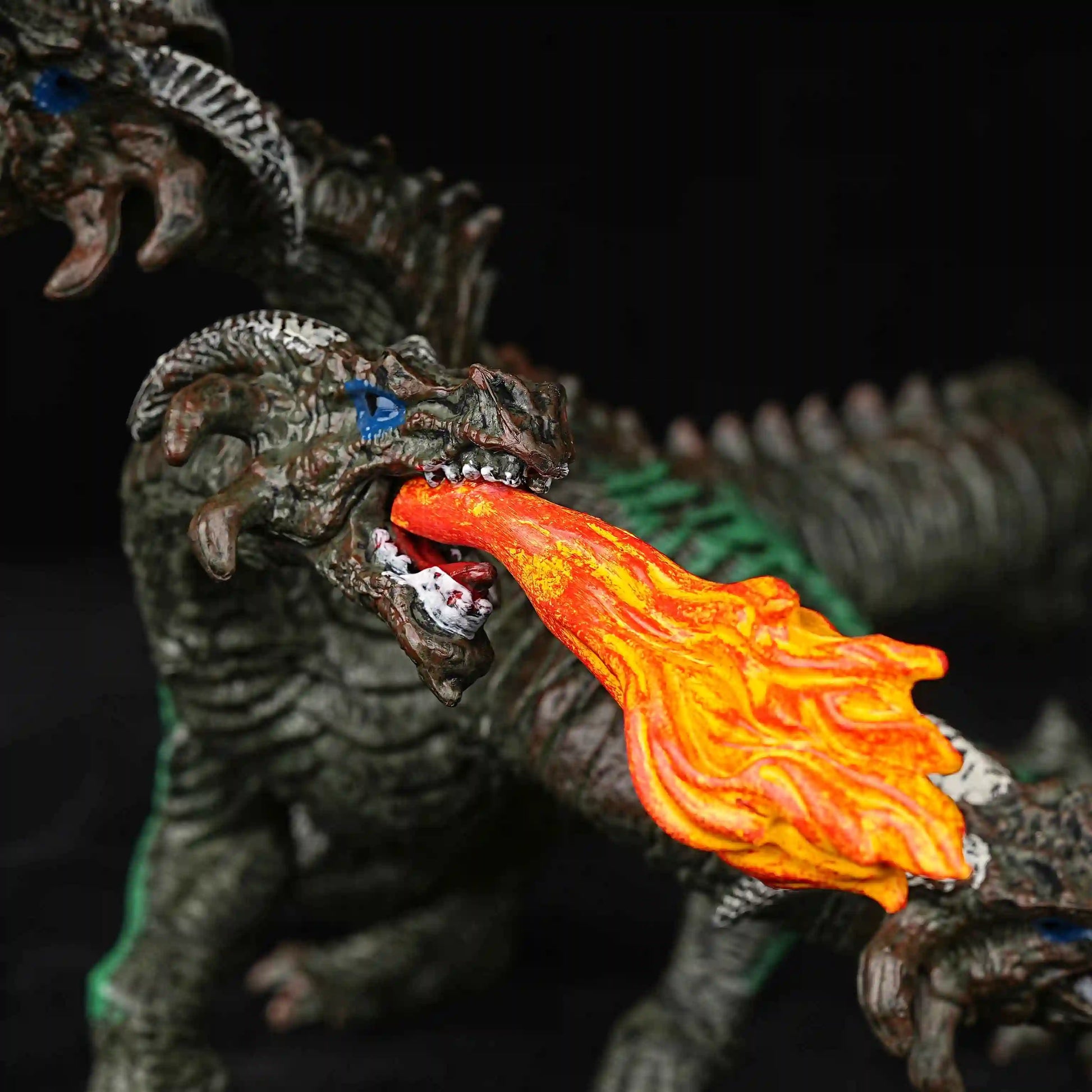 DND Realistic Dinosaur Model - Three-Headed Dragon - For Tabletop Games | Bear Dice