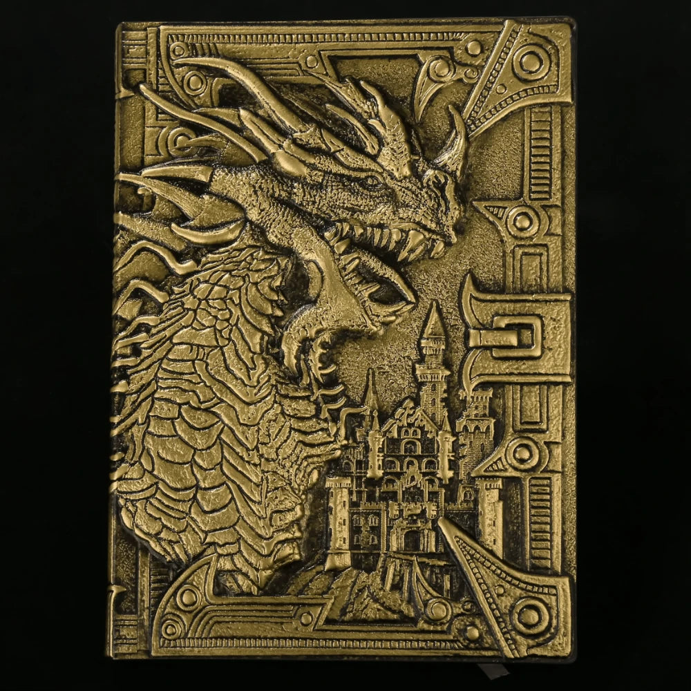 Dungeon Master Grimoire - 3D Embossed Dragon Faux Leather D&D Journal