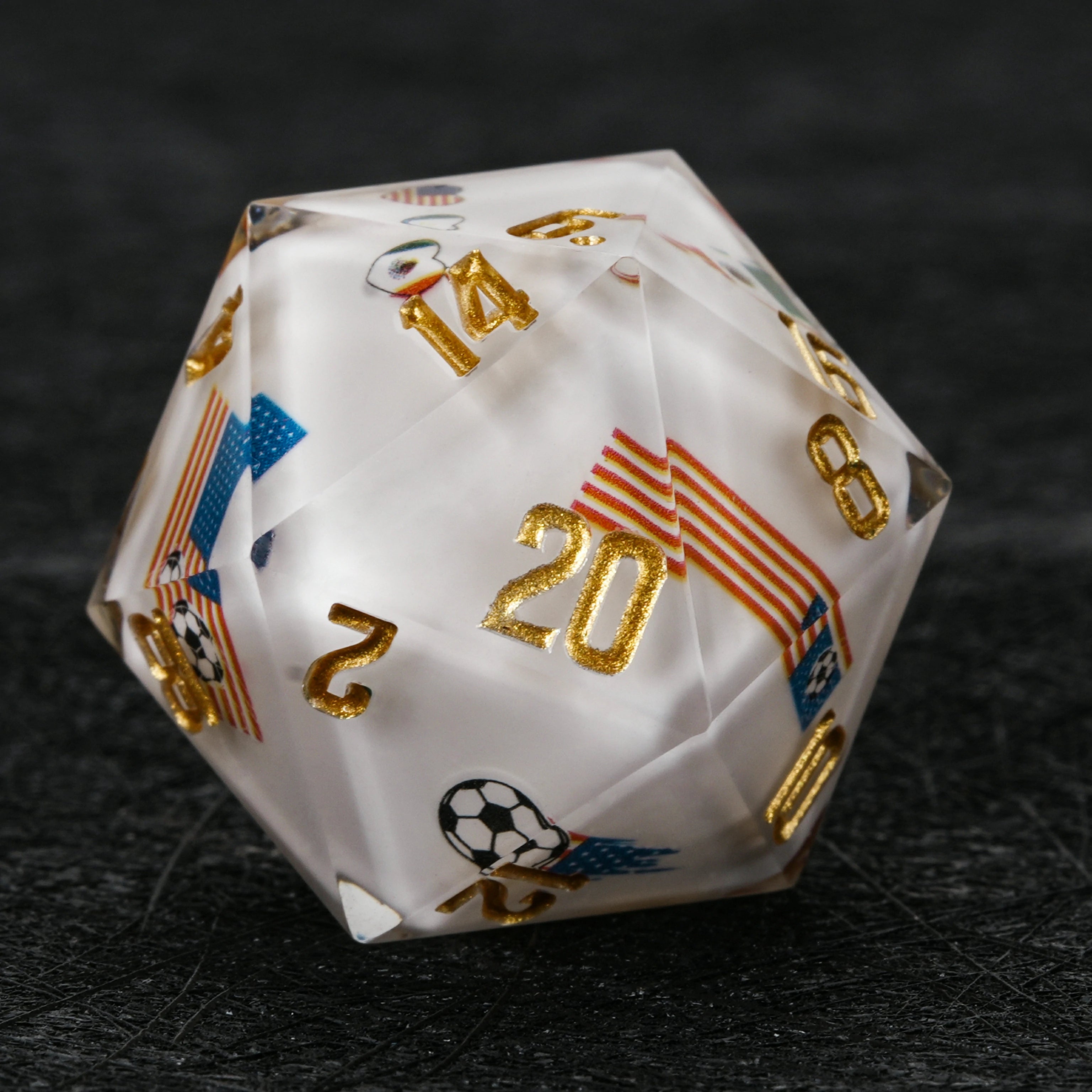 World Cup DND Resin Dice Set – USA Canada Mexico Kickstarter Edition