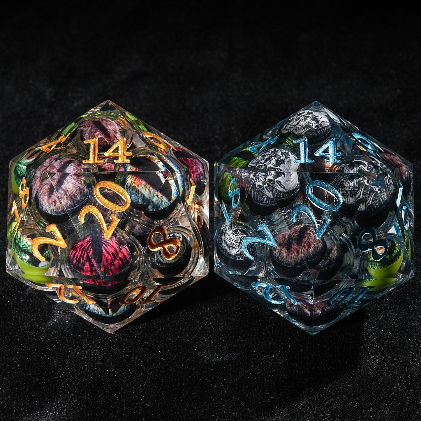 Eye of Odin 50mm Liquid Core Resin D20 Dice | Bear Dice