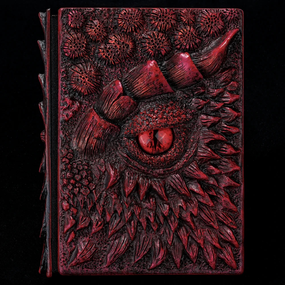 3D Embossed DND Dragon Theme Retro DM Diary