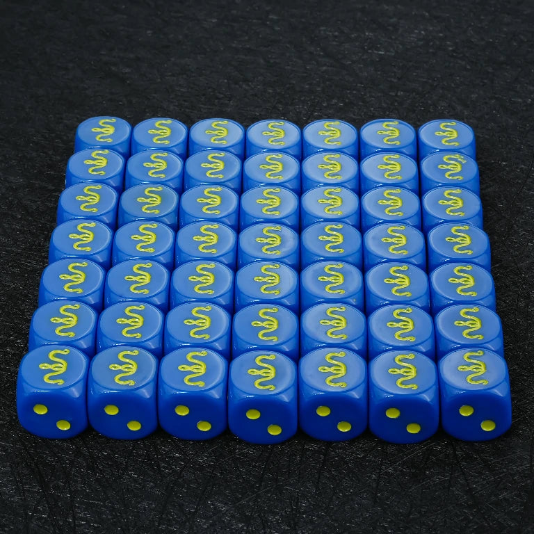 Customized logo D6 dice engraved pattern acrylic dice