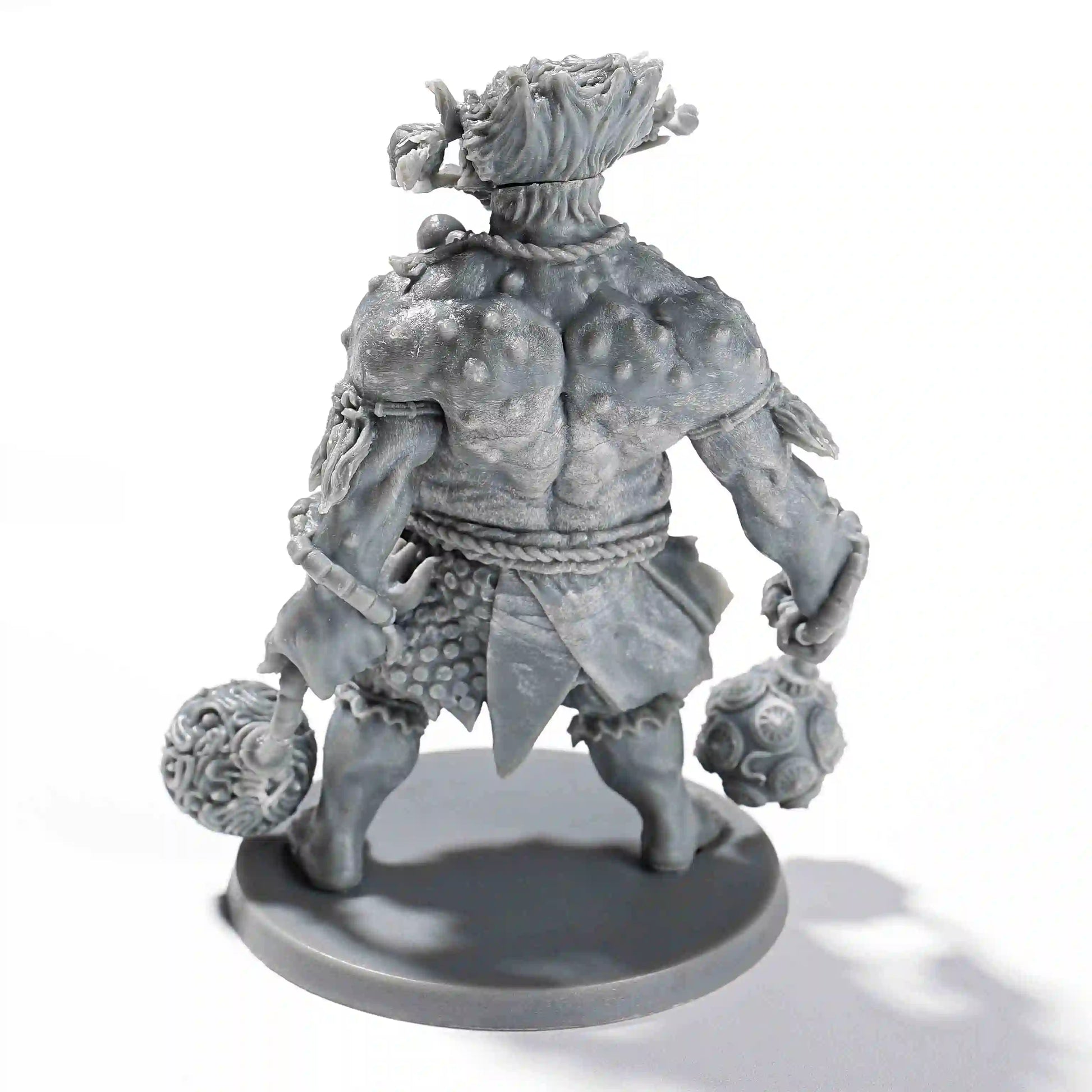 RPG Miniatures - Skeleton Double Ball Hercules with Base  | Bear Dice