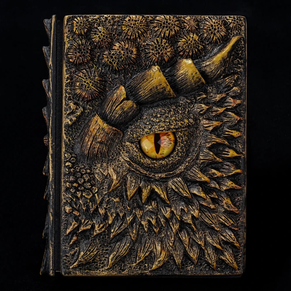 3D Embossed DND Dragon Theme Retro DM Diary - Bear Dice