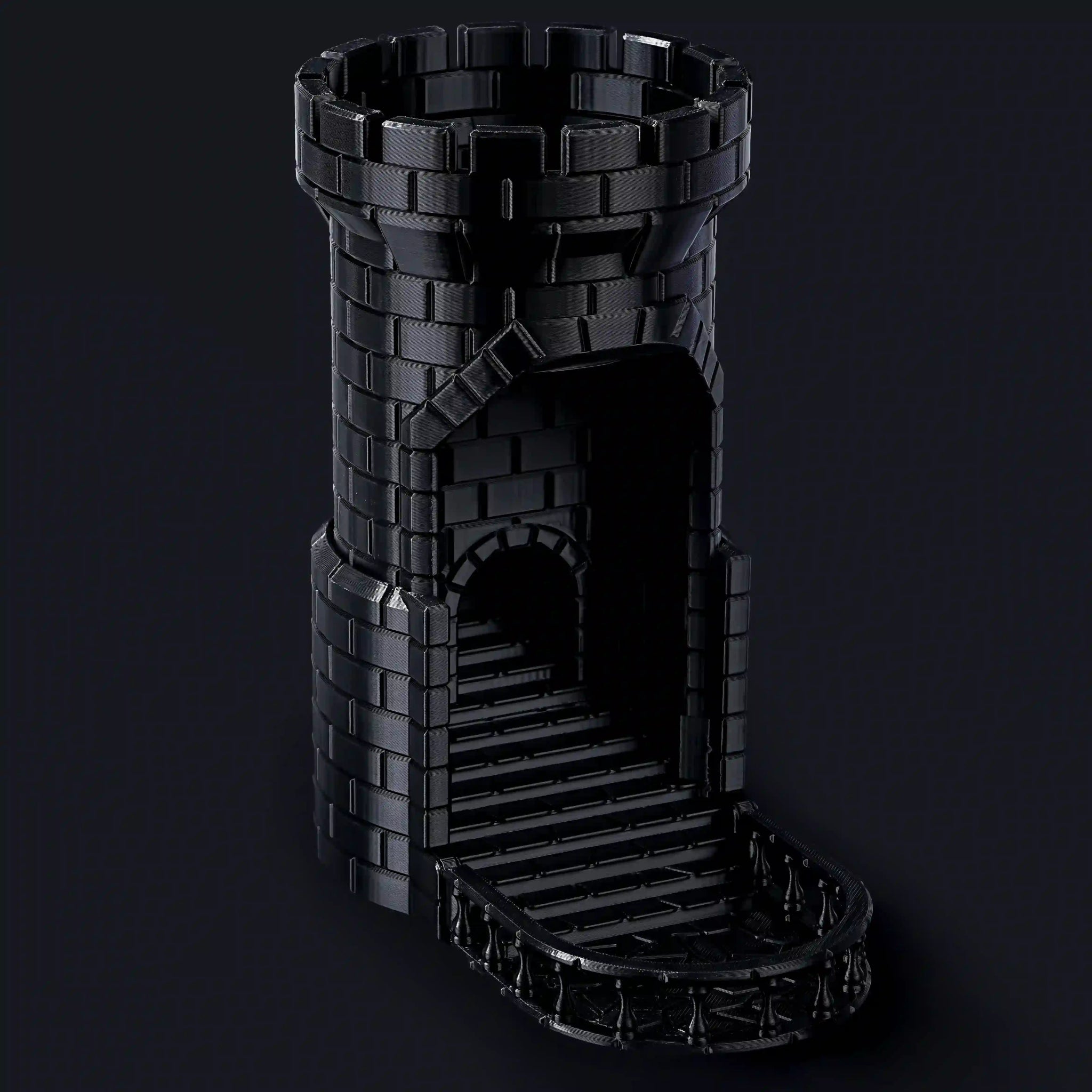 3D printed medieval castle dice tower - Bear Dice