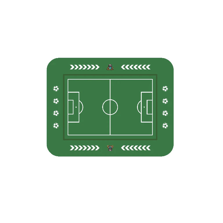 World Cup Soccer Green Turf DND Dice Tray