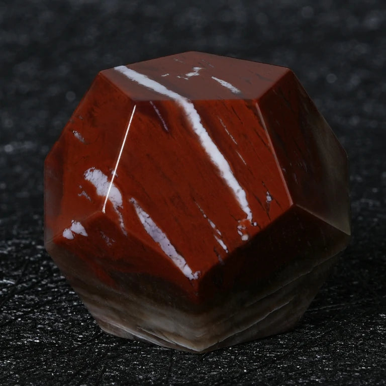 Custom Jade Birch Stone Dice Set