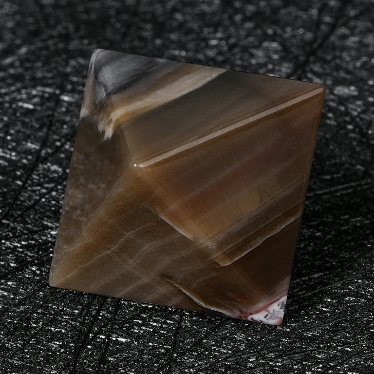 Custom Jade Birch Stone Dice Set
