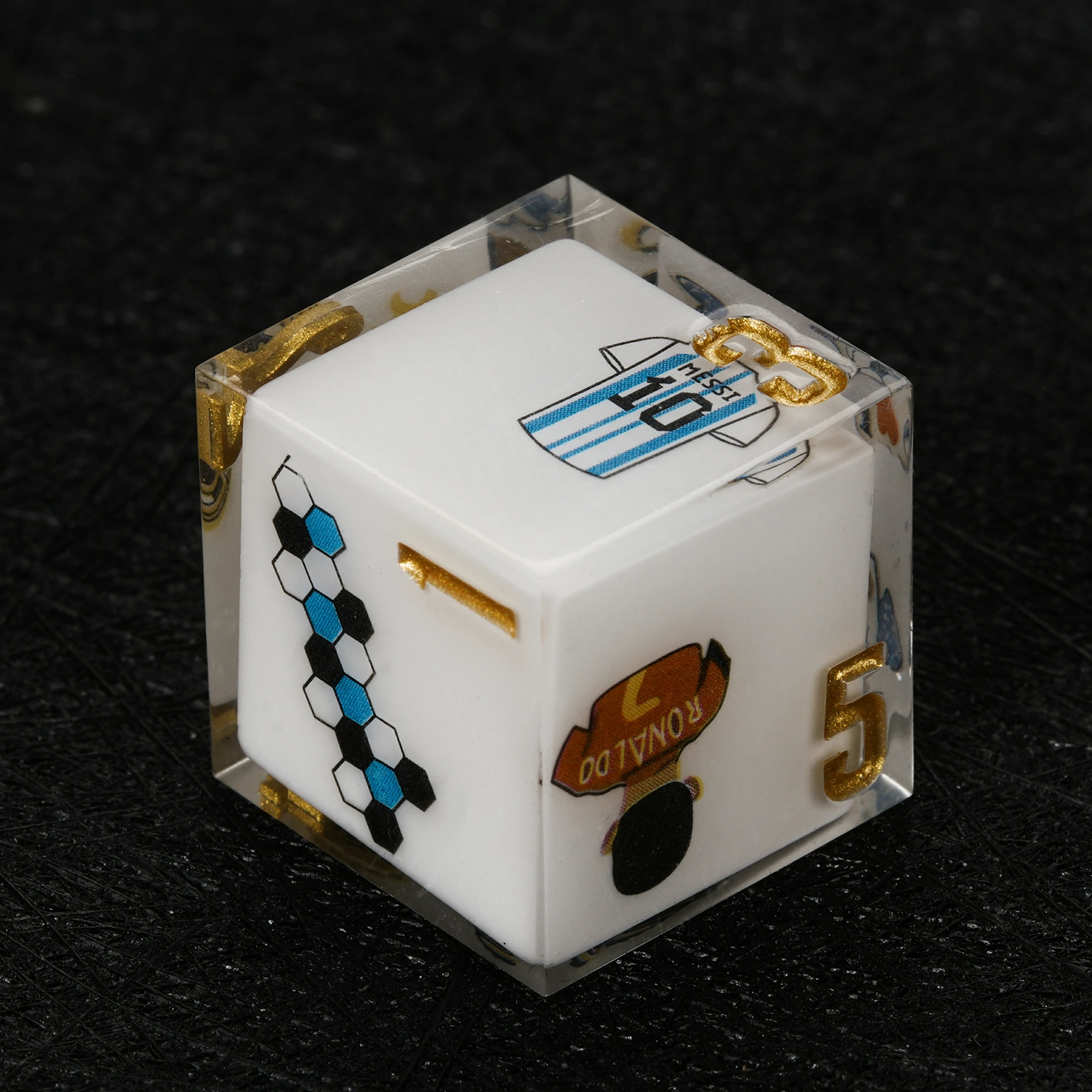 Argentina Soccer DND Dice Set | World Cup Kickstarter Resin Dice