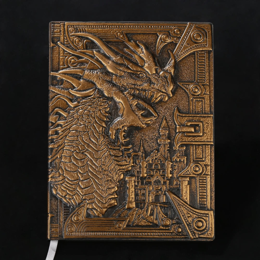 Dungeon Master Grimoire - 3D Embossed Dragon Faux Leather D&D Journal