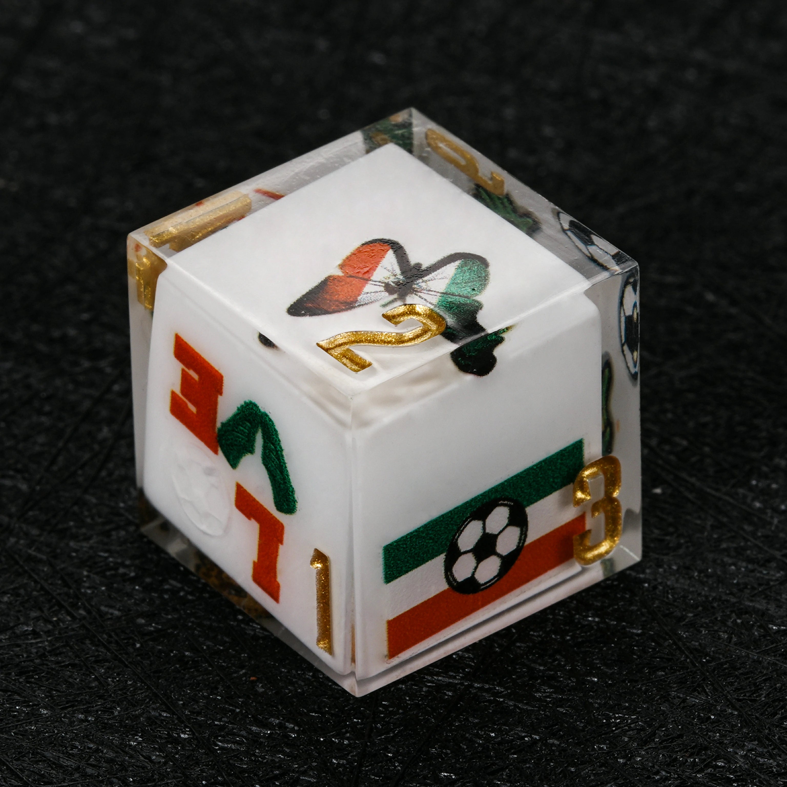 Mexico Soccer DND Dice Set – World Cup Kickstarter Resin Dice 7-Piece