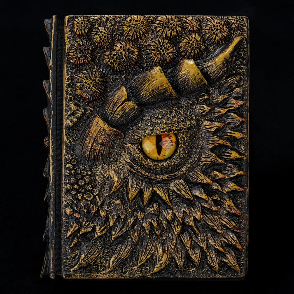 3D Embossed DND Dragon Theme Retro DM Diary