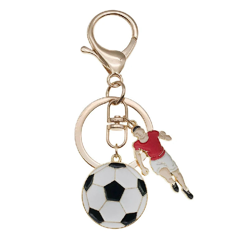 Miniature Soccer Ball Keychain Sports Enthusiast's Backpack Charm