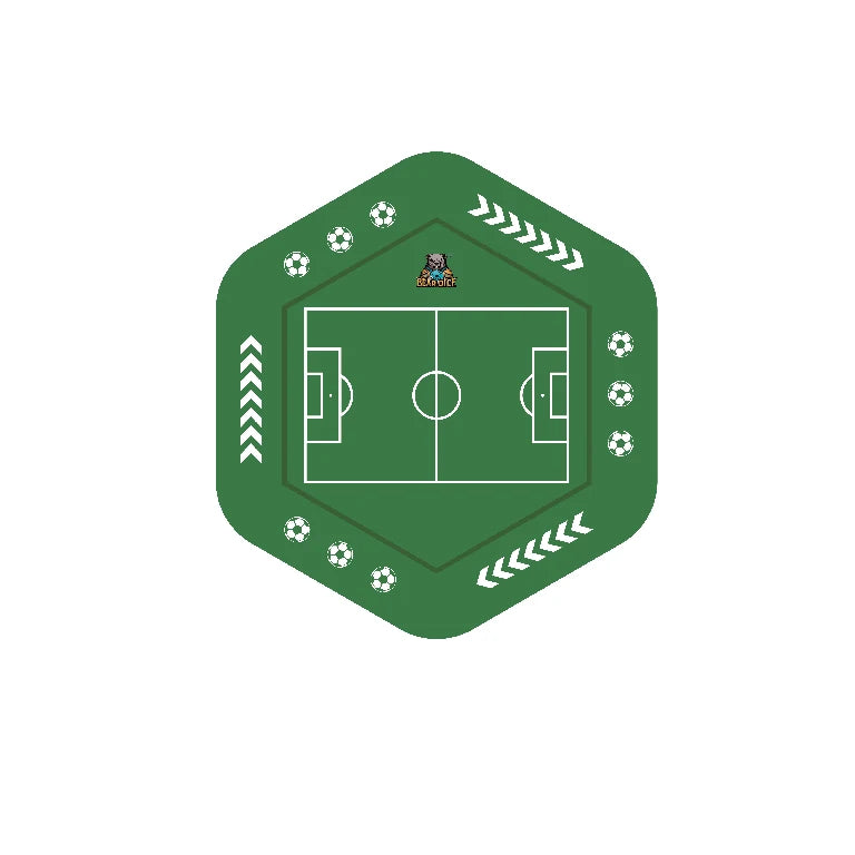 World Cup Soccer Green Turf DND Dice Tray