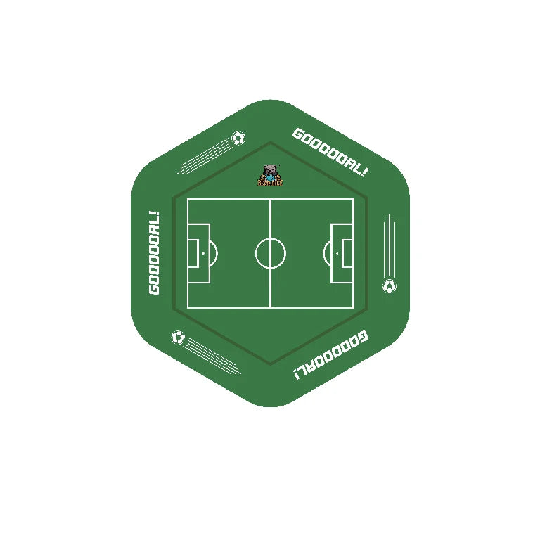 Custom World Cup-Themed Leather D&D Dice Tray — Printable with Soccer Balls, Trophies, Stadiums, National Flags, and More