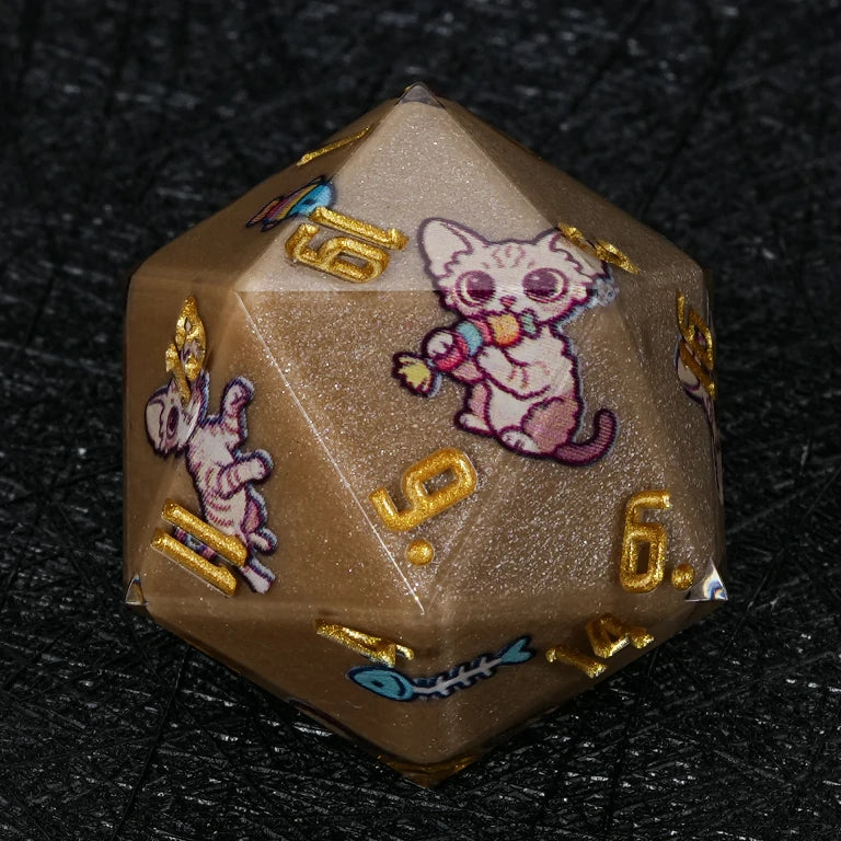 Kickstarter Dice — Devon Rex Polyhedral DND Resin Dice Set
