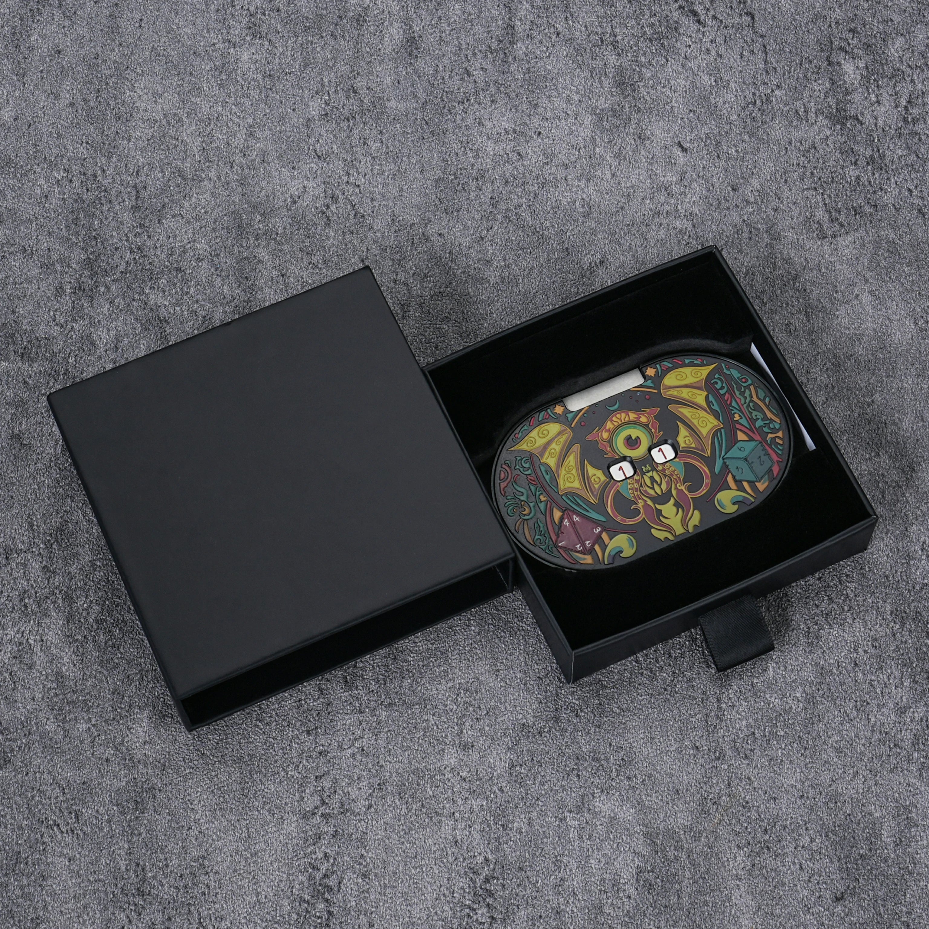 Evil Eye Creature Kaleidoscope Metal Spinner Dice