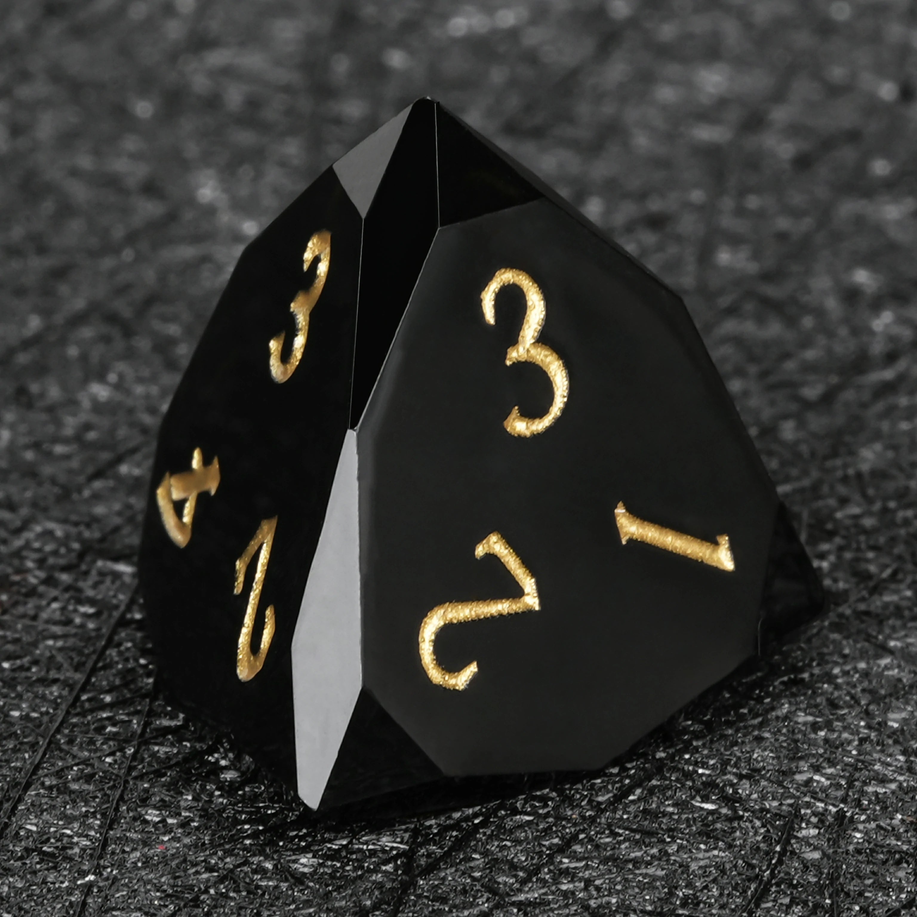 Red Multi-Faceted Resin Dice Set | D10 Dice for RPG Games