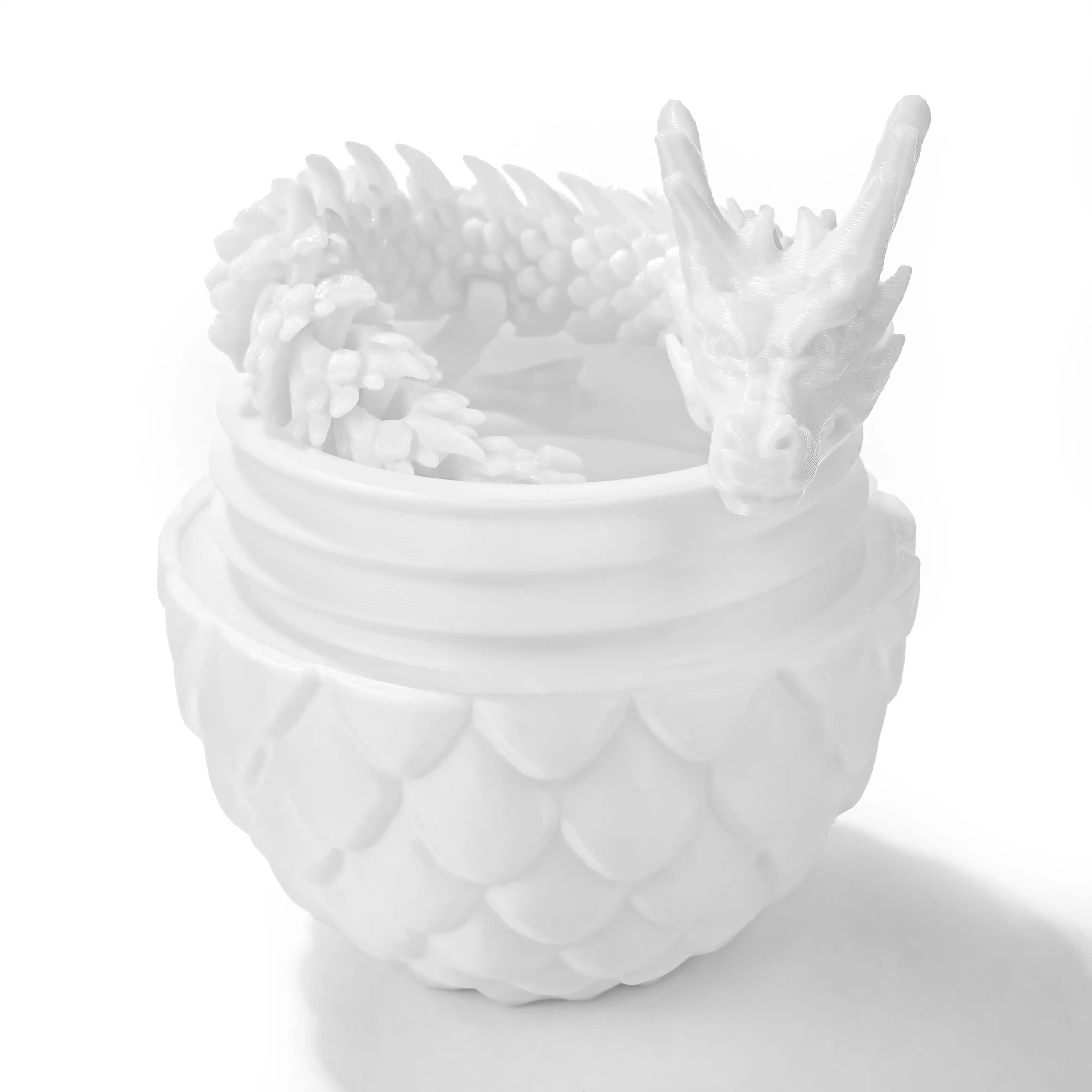 Unique 3D Printed Dragon Egg Acrylic Dice Set - DND Desktop Essentials