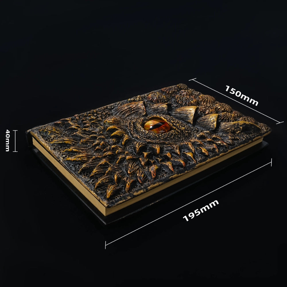 3D Embossed DND Dragon Theme Retro DM Diary