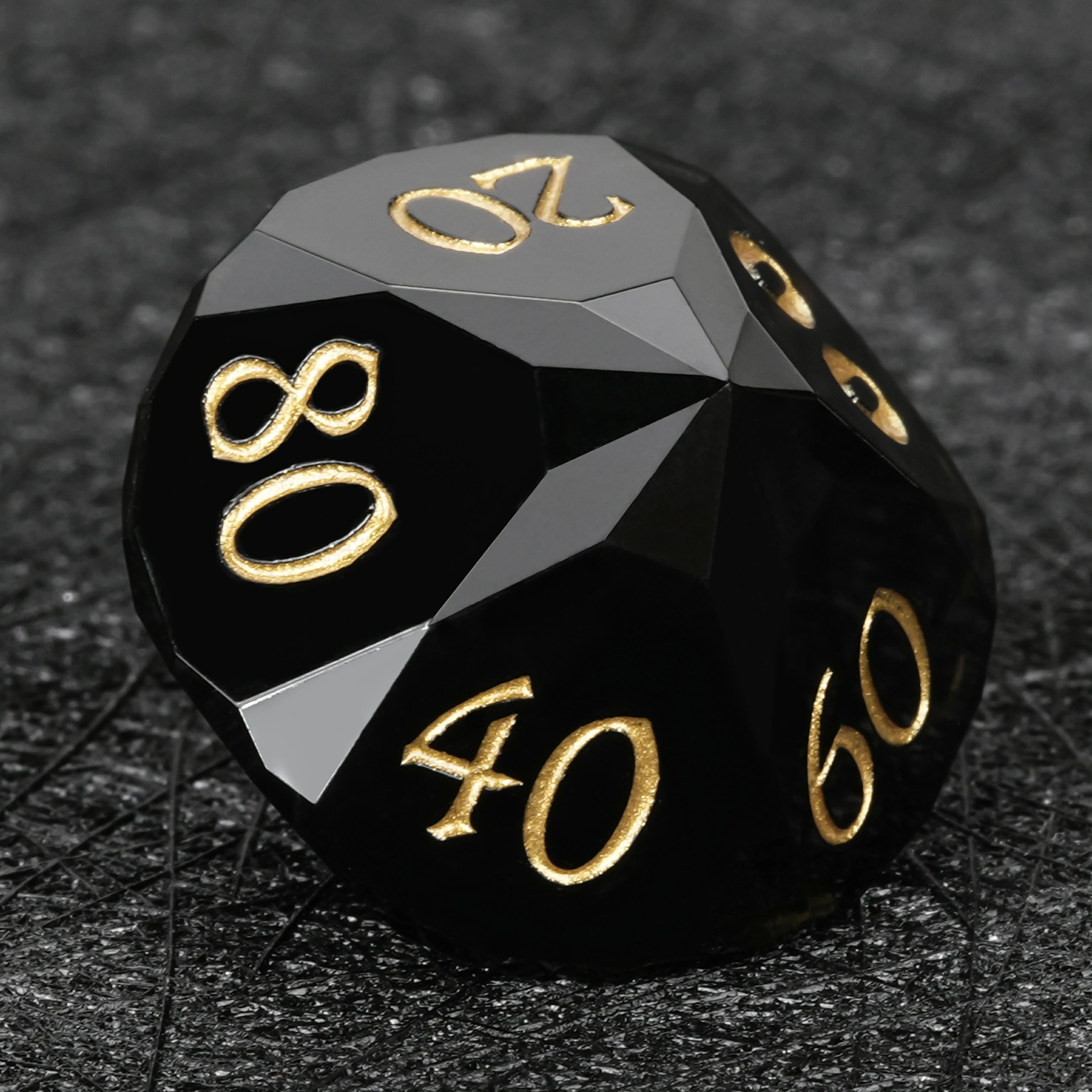 Red Multi-Faceted Resin Dice Set | D10 Dice for RPG Games