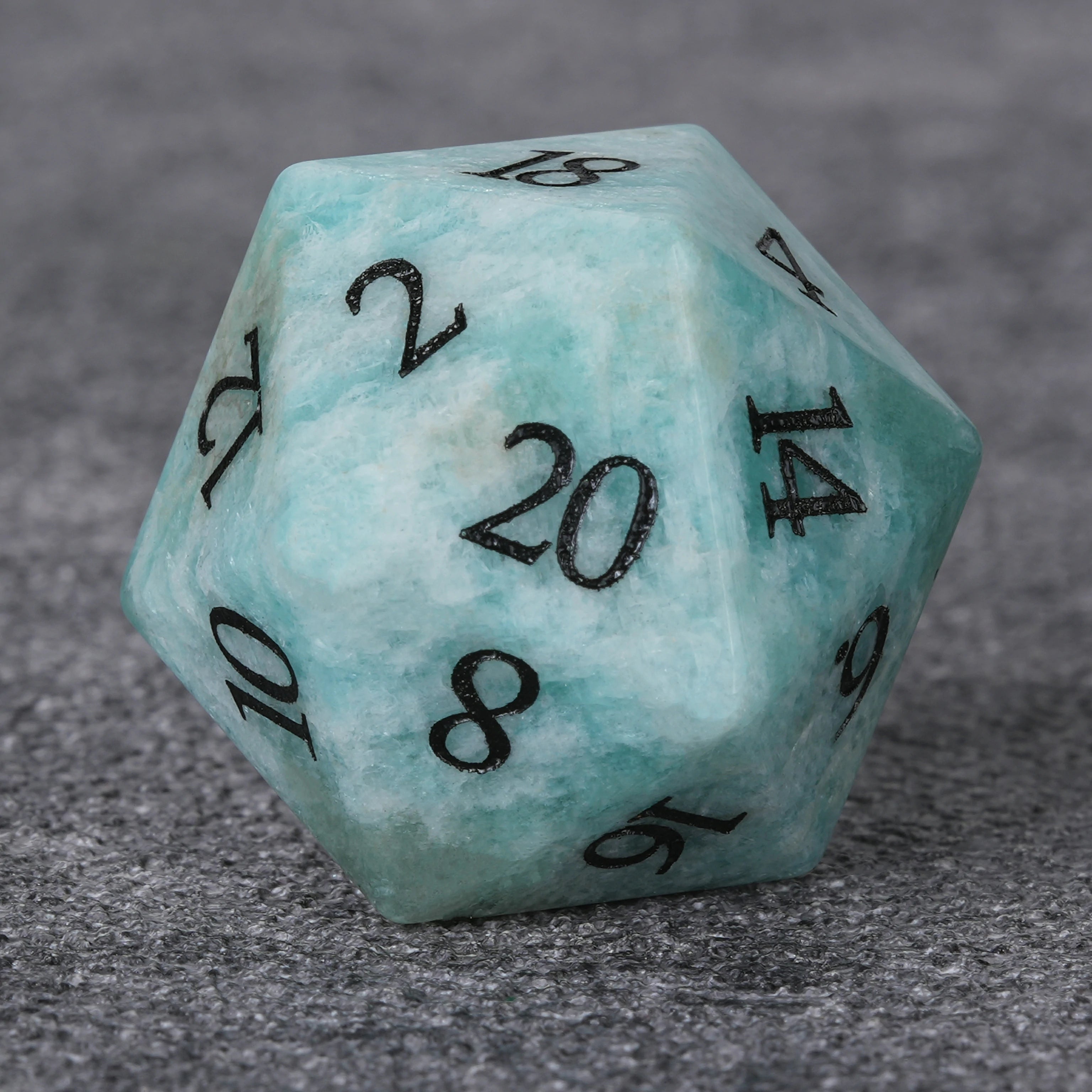 Lapis-Style Multi-Faceted Gemstone Dice Set