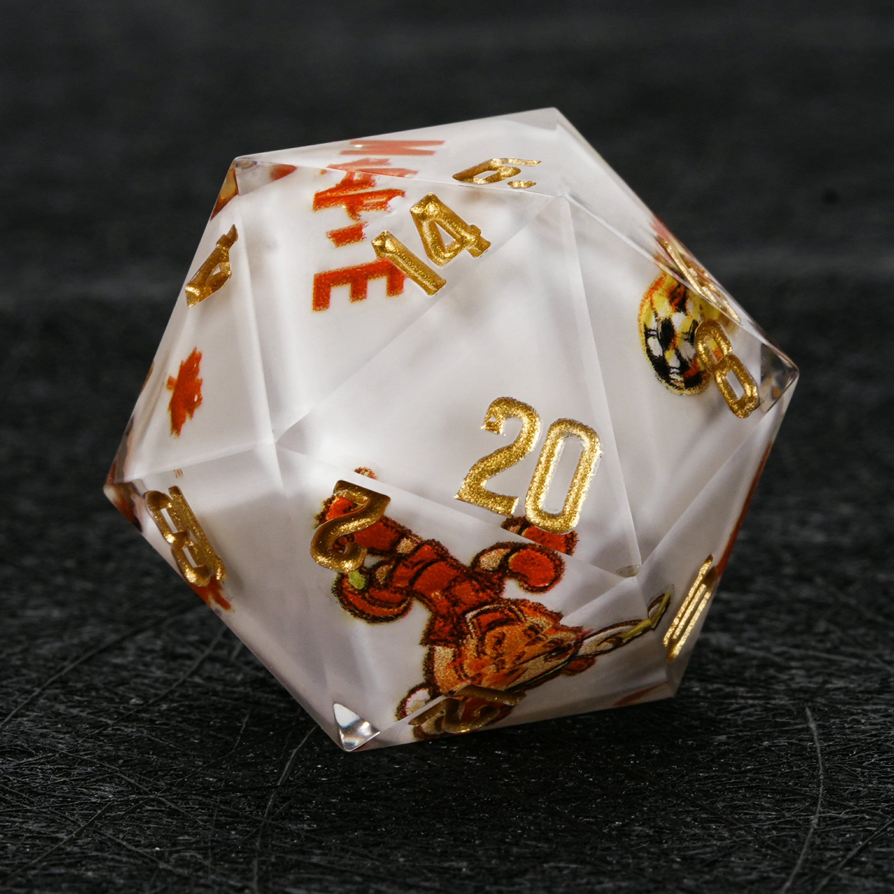 Canada Soccer DND Dice Set – World Cup Kickstarter White Resin 7-Piece RPG Dice