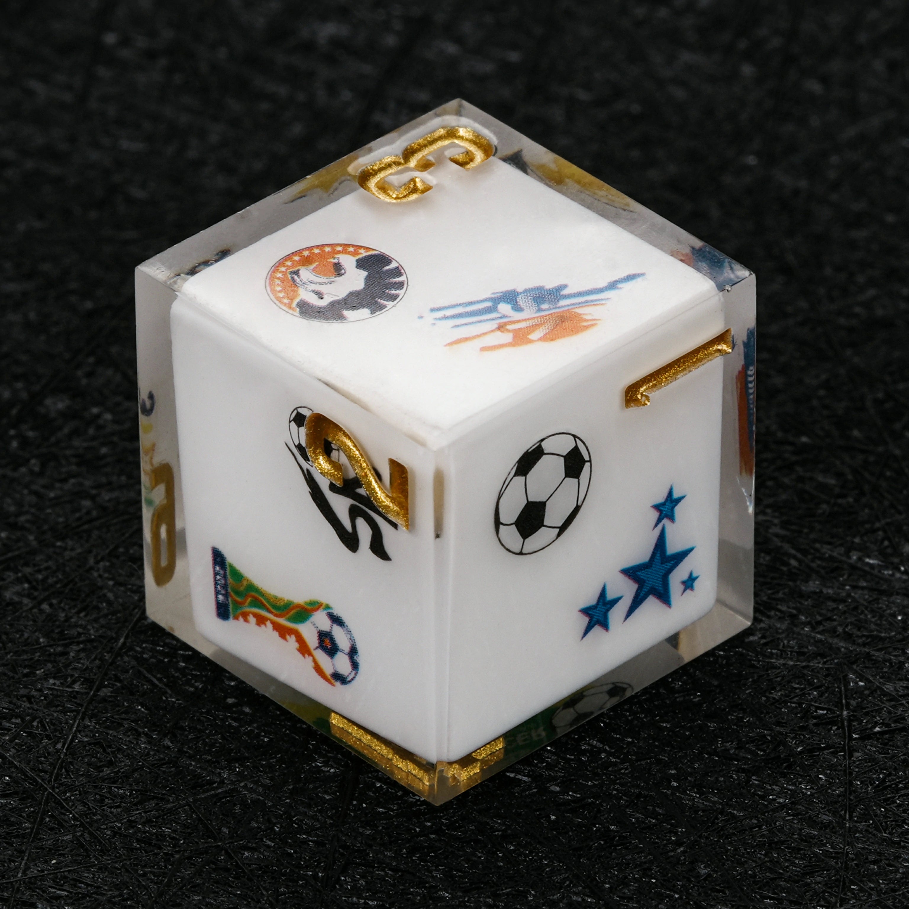 Brazil Soccer DND Dice Set – World Cup Kickstarter Resin Dice for RPG