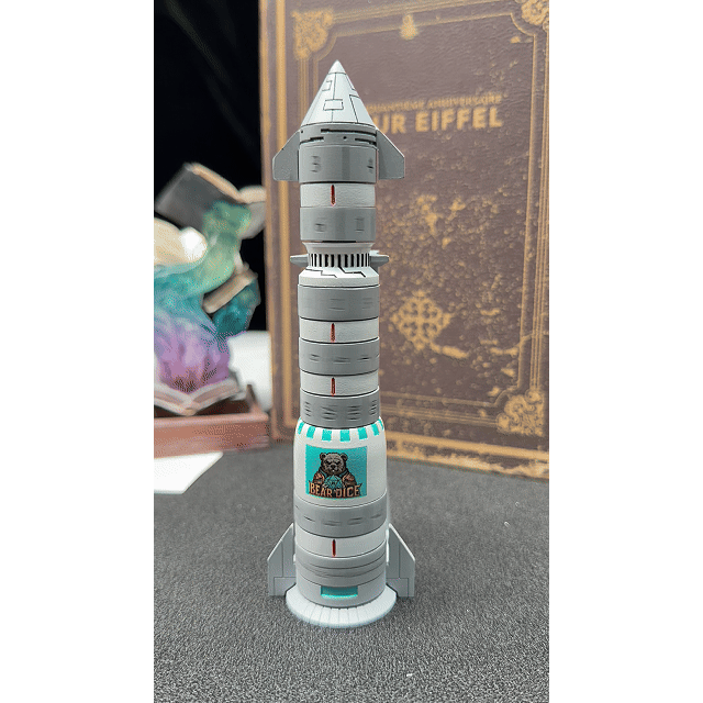 Kickstarter Dice - Metal Rocket Dice 7-in-1 Spinning Metal Dice Set